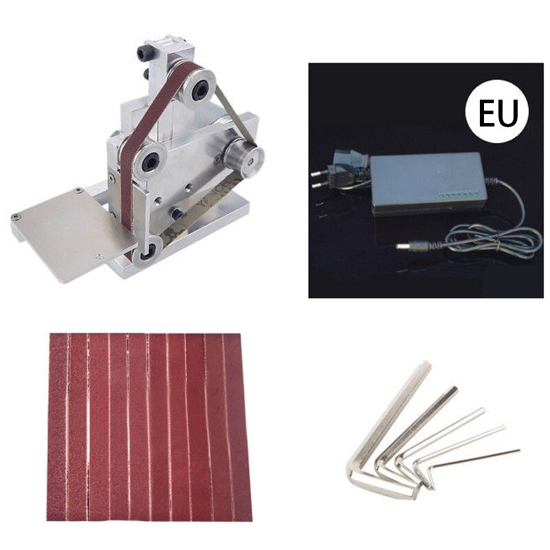 Eu stekker diy mini bandschuurmachine tafelmodel slijpmachine polijstmachine buffer elektrische haakse slijper 175 x 110 x 140mm