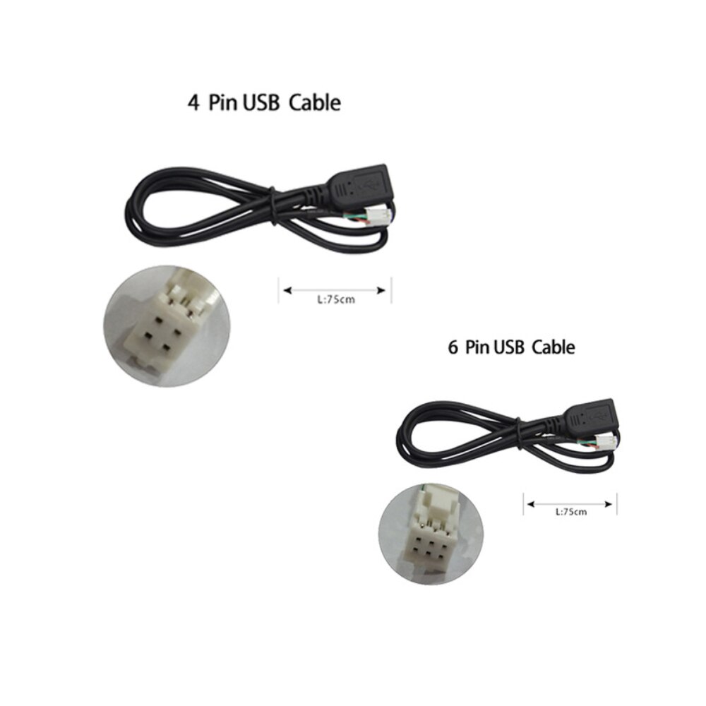 Le câble RCA, câble GPS, câble de caméra arrière, câble USB 4pin & 6pin, câble de caméra pour radio android