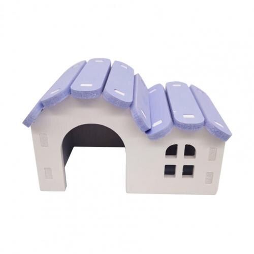 Bur-fri hamster chinchilla hus villa gør-det-selv installation chinchilla hytte lege legetøj pindsvin hamster villa bolig hytte: Lilla