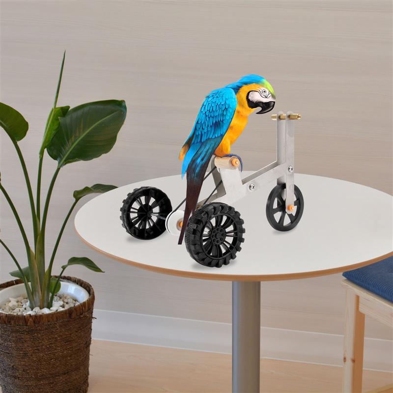 1Pc Papegaai Training Fiets Praktische Papegaai Benodigdheden Creatieve Papegaai Fiets Speelgoed Papegaai Speelgoed Voor Thuis Vogel