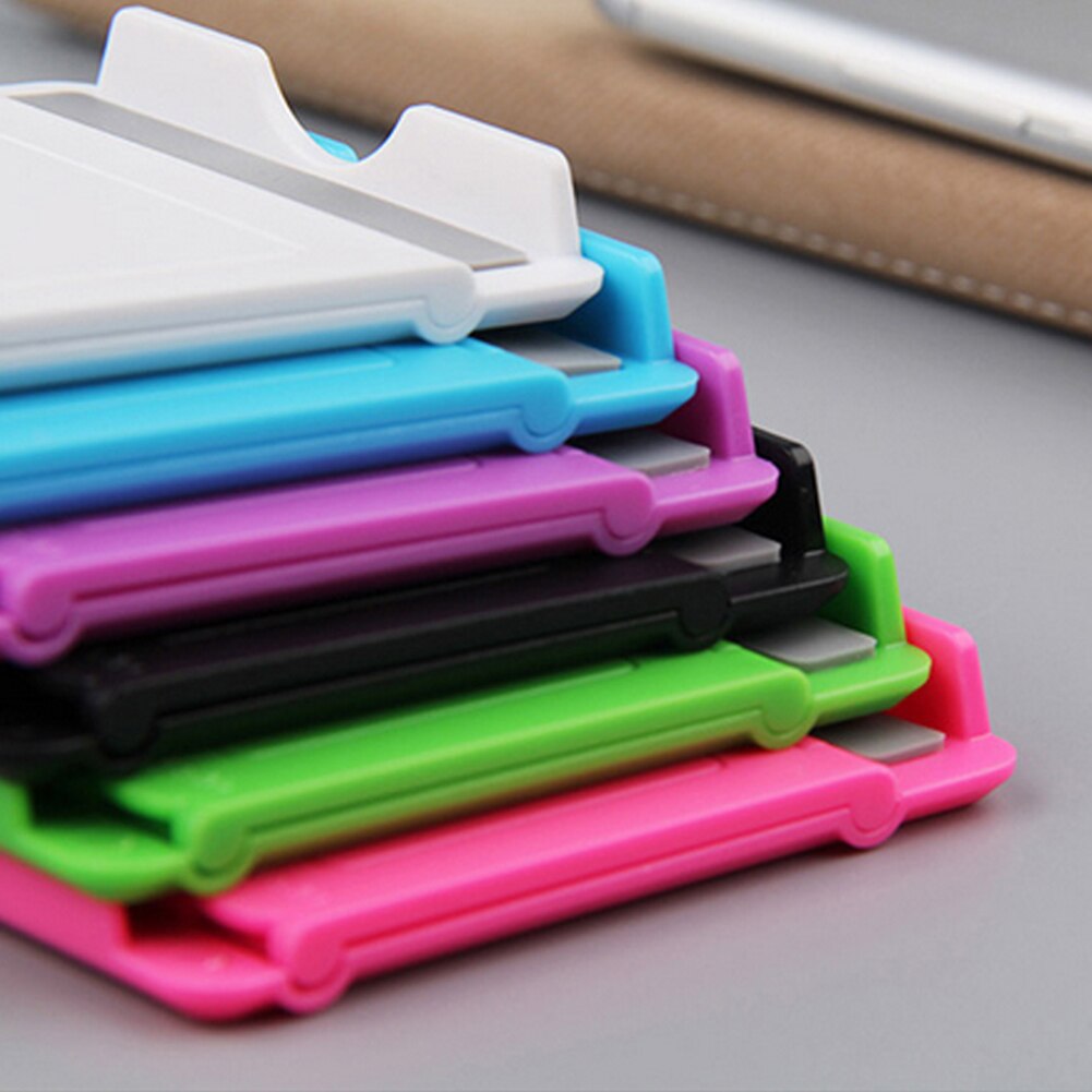 Universal Plastic Adjustable Folding Desktop Table Phone Holder Bracket Stand