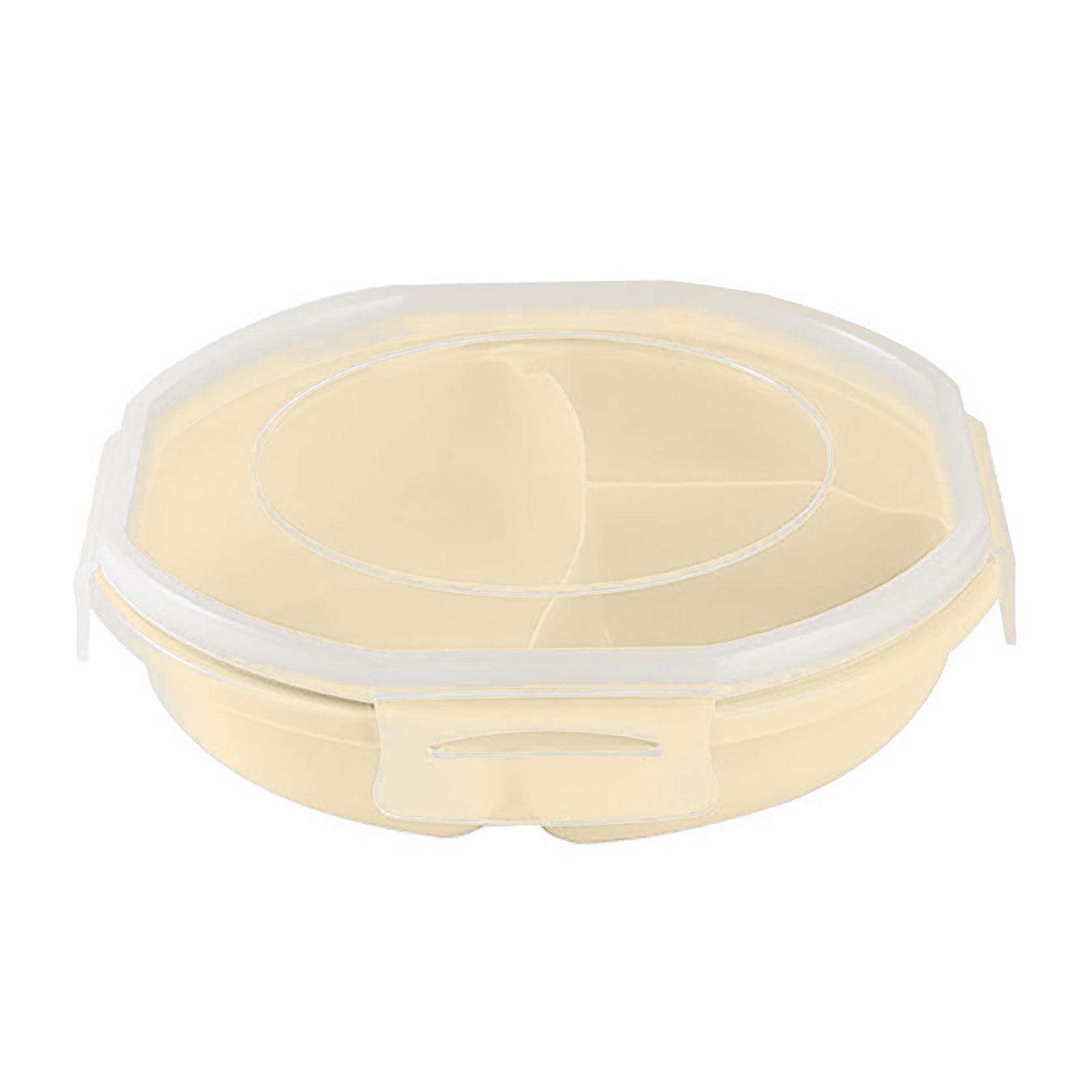 25 # Kinderen Volwassen Bento Box Lekvrije 3 Compartiment Lunchbox Herbruikbare Lunch Box Servies Voedsel Opslag container Lunchbox: Khaki 