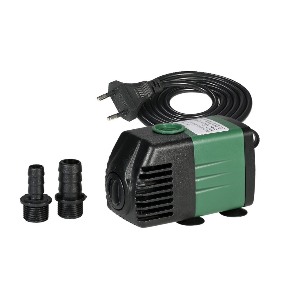 Pompe à eau Submersible pour Aquarium, 1500L/H 25W, fontaine de table, étang, jardin, systèmes hydroponiques, 2 buses AC220-240V: EU Plug