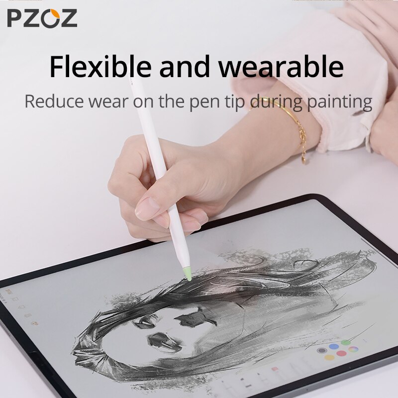 PZOZ 8szt Futerał Ochronny Silikonowy do Apple Pencil 1 & 2 - Pokrowiec na Rysik