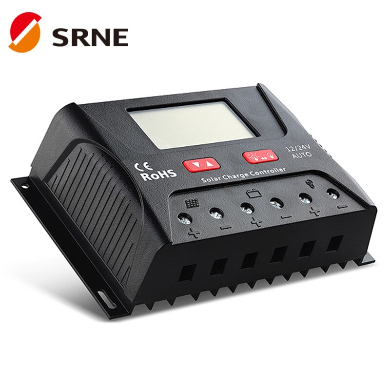 SRNE-controlador de carga Solar SR-HP2430, SR-HP2440, 12V/24V, 30A, 40A, PWM, IP30