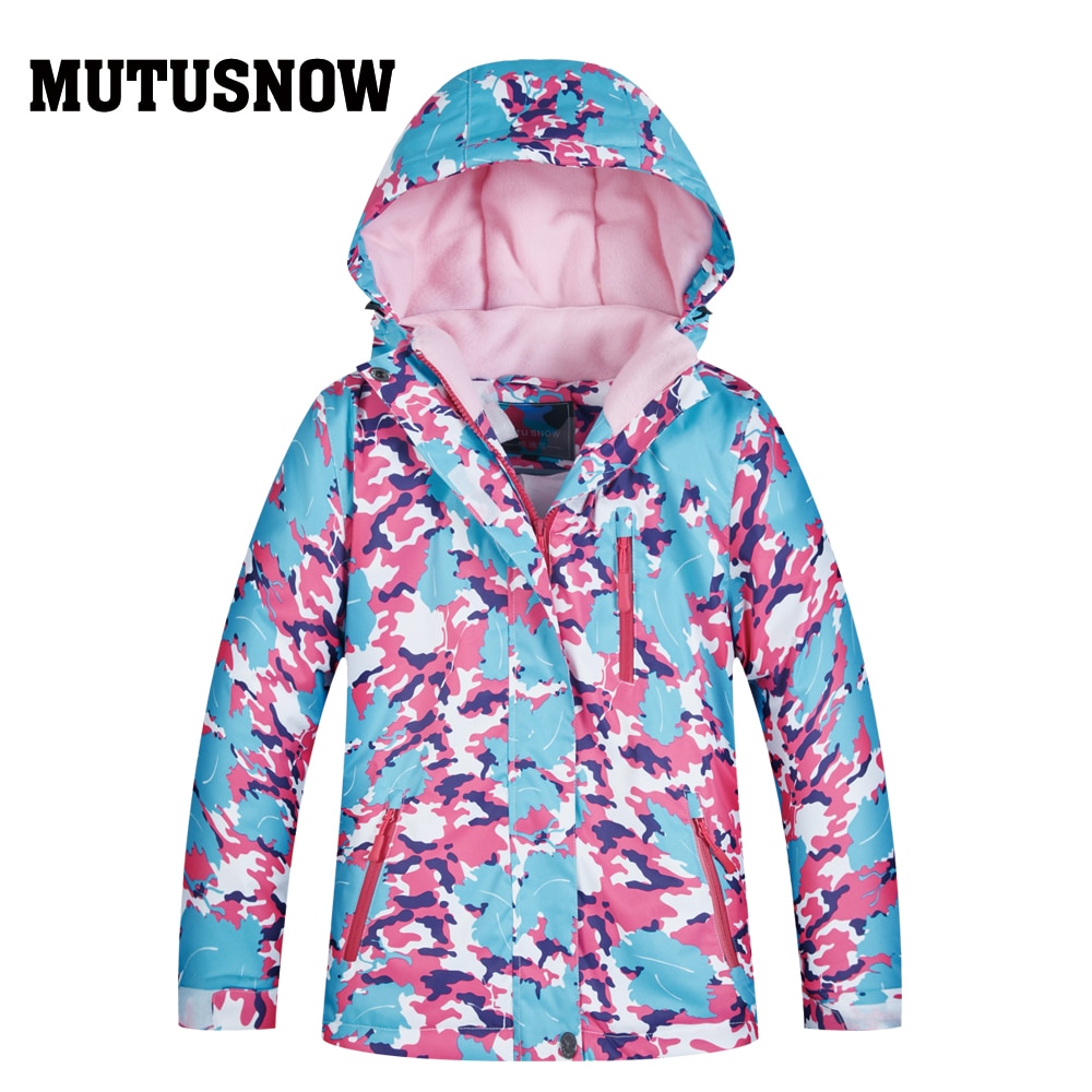 Crianças jaqueta de esqui inverno crianças à prova de vento impermeável super quente roupas de esqui meninas casaco de neve-30 inverno snowboard jaqueta marcas