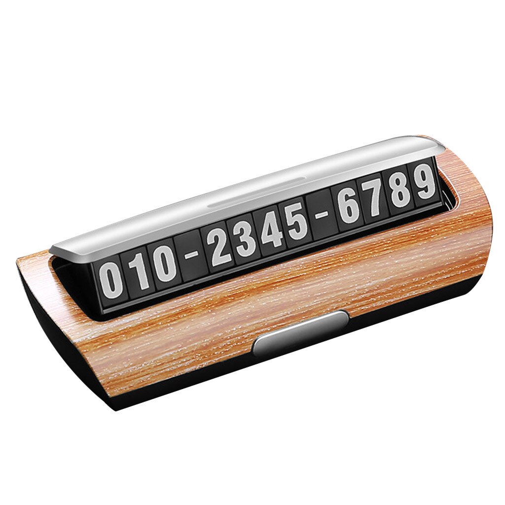 Auto Parkeerkaart Lichtgevende Telefoonnummer Plaat Stickers Nachtlampje Tijdelijke Auto Park Stop In Auto-Styling Auto Accessoires: Coffee 