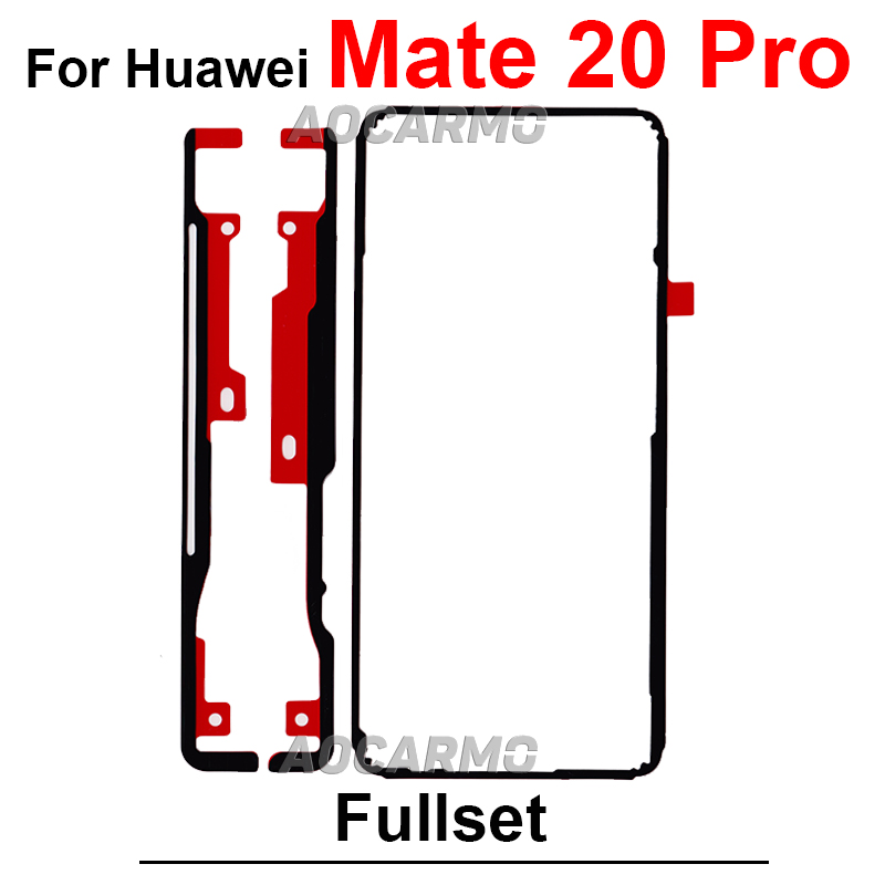 FullSet Adhesive Front LCD Display Back Battery Cover Sticker Tape Glue For Huawei Mate 20 30 40 Pro 40Pro: ROSE RED