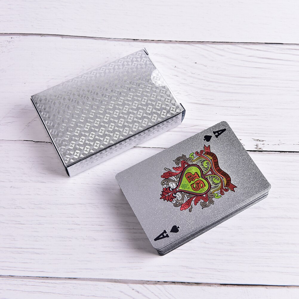 Kreative Standard Spielkarten Poker Wasserdicht Spielkarten Kunststoff Karten Sammlung Schwarz Diamant Poker Karten: 4