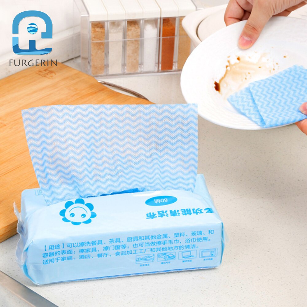 FURGERIN Kitchen Towel Disposable Dish Towels for Dishes kitchen clothes women Kitchen Cleaning Accessories dish cloth Non-woven