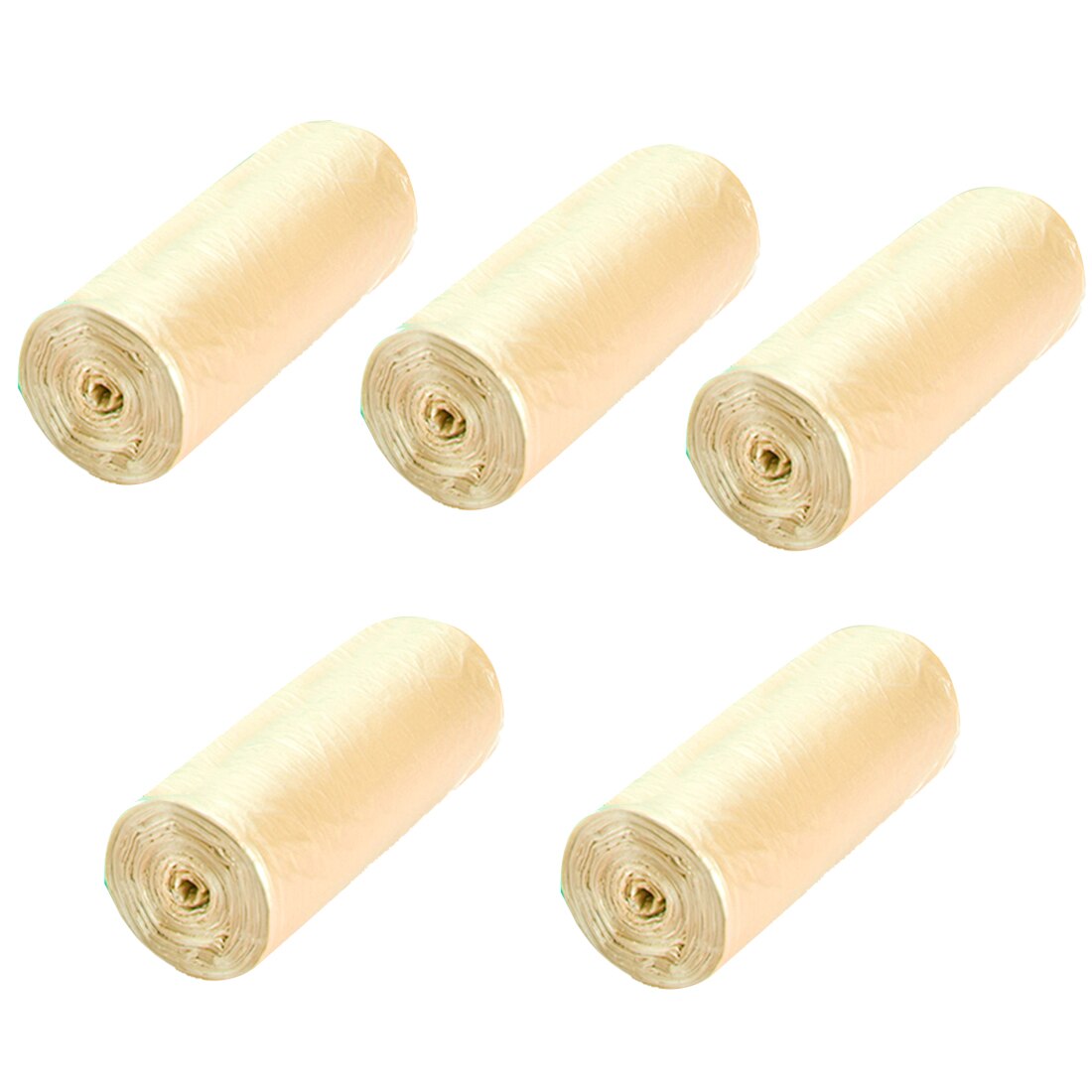 Biodegradable Garbage Bags Degradable Pet Waste Poop Bags Garbage Bags Vest Style Storage: YELLOW 5ROLLS