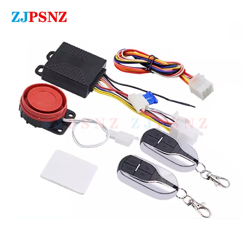 9-12V ebike Motorcycle Alarm Control System Anti-theft Security Alarm System Intelligent Electric Bicycle Alarm System kit 2Keys: Default Title
