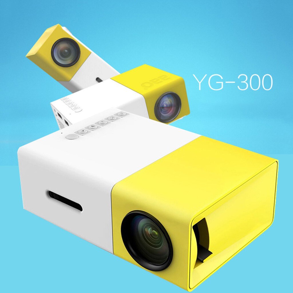 YG300 YG - 300 Mini LCD Projector Full HD Video Projector LED 600LM 320 x 240 1080P Mini Proyector for Home Theater Media Player