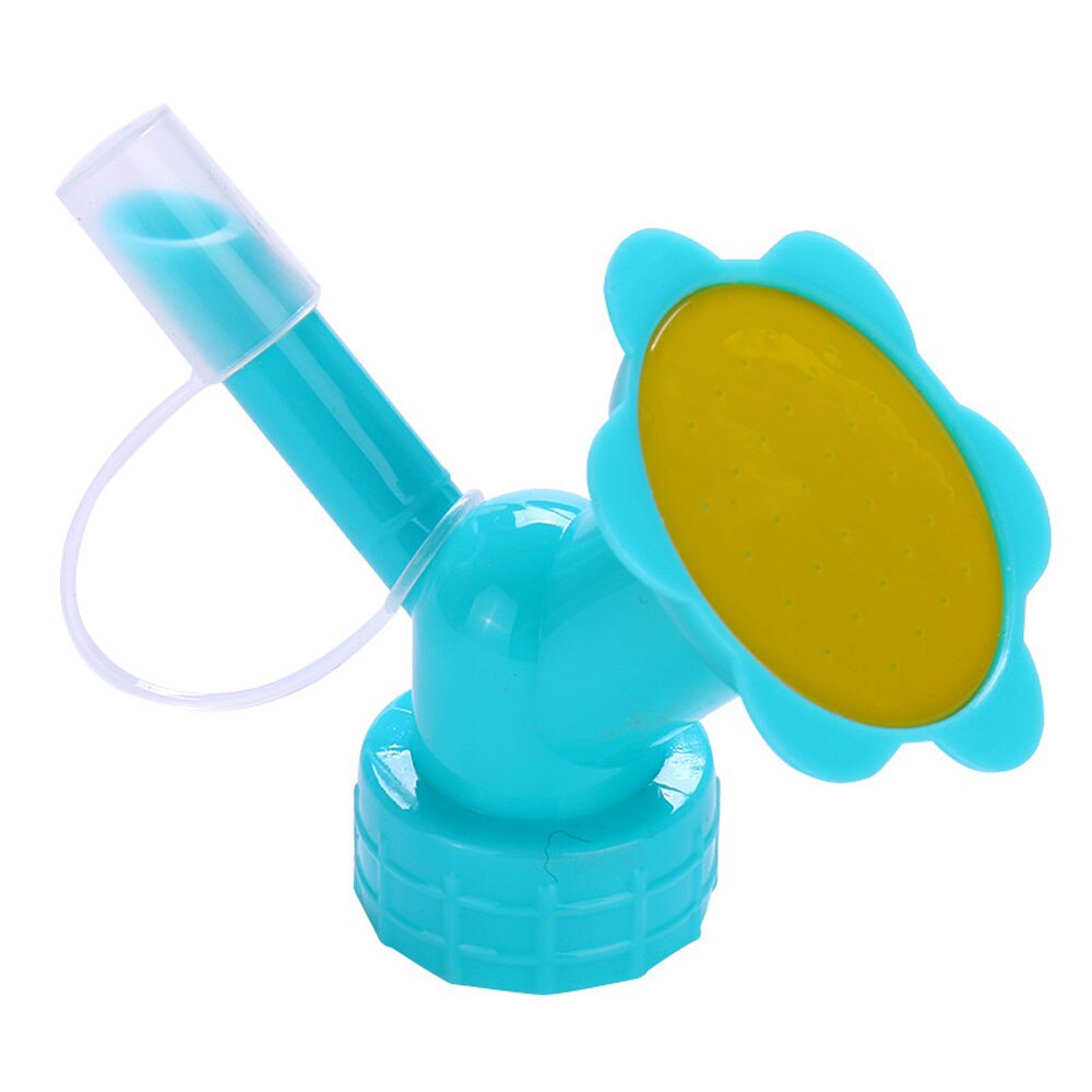 2 In 1 Huishouden Gieter Spuitbussen Cap Plastic Spray Bloem Sprinkler Plant Nozzle Water Blikjes Tuin Watering Tool: blue