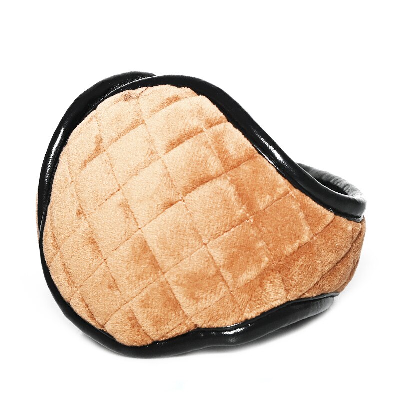 Mannen Winter Oorbeschermers Vrouwen Draagbare Bont Hoofdtelefoon Pluche Verdikte Achter Dragen Oor Warmer Riding Oor Cover Opvouwbare Oordopjes: YELLOW