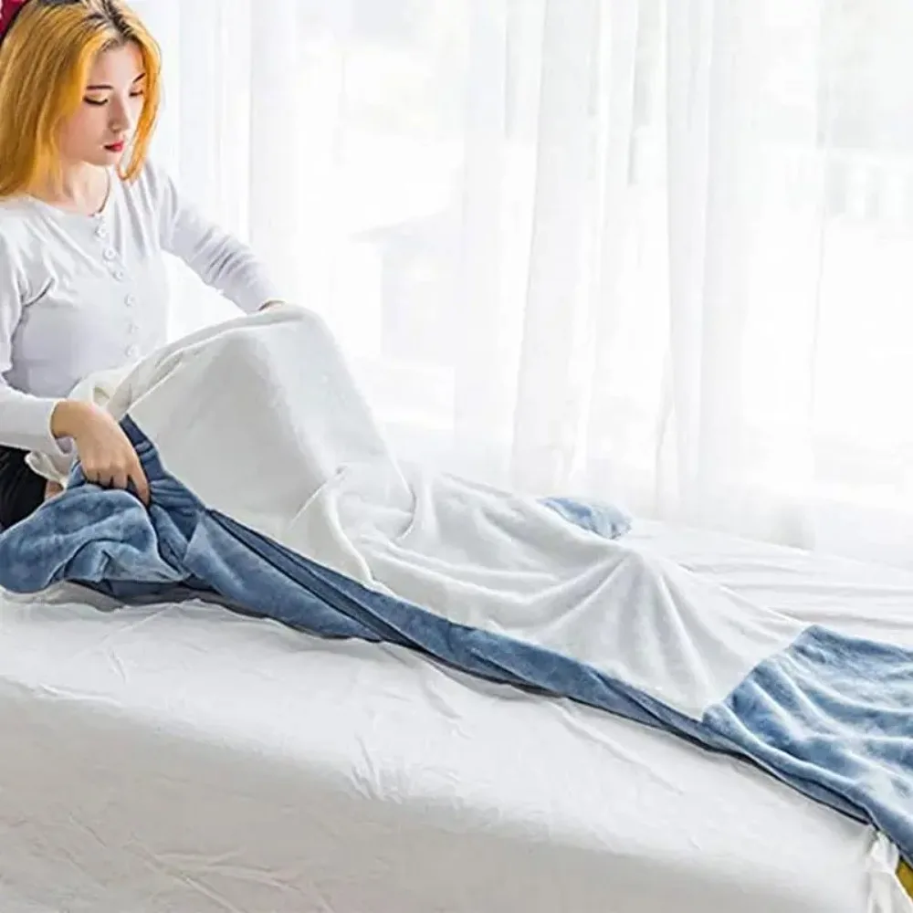 Pyjama à Capuche en Forme de Requin pour Adulte, Sac de Couchage et Amusant, Vêtement de Maison, Hiver