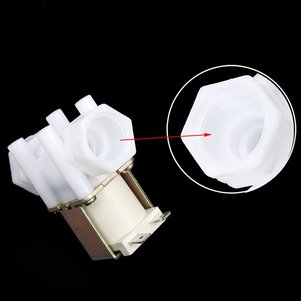 Quarter 4" internal thread plastic solenoid valve DN15 G1/2 internal thread DC12VDC24VAC220V Normally closed with pressure
