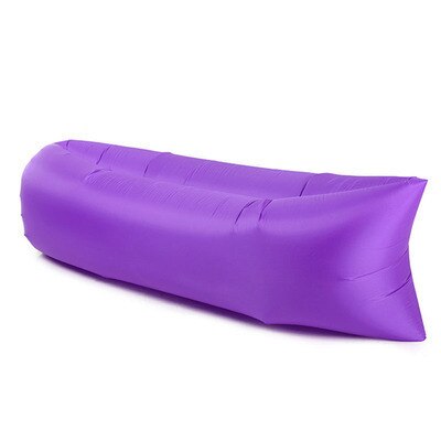 Inflatable Lounger Air Sofa Lazy Bag Ultralight Down Sleeping Bag Air Bed Hammock Inflatable Seat for Beach Camping Travel: purple