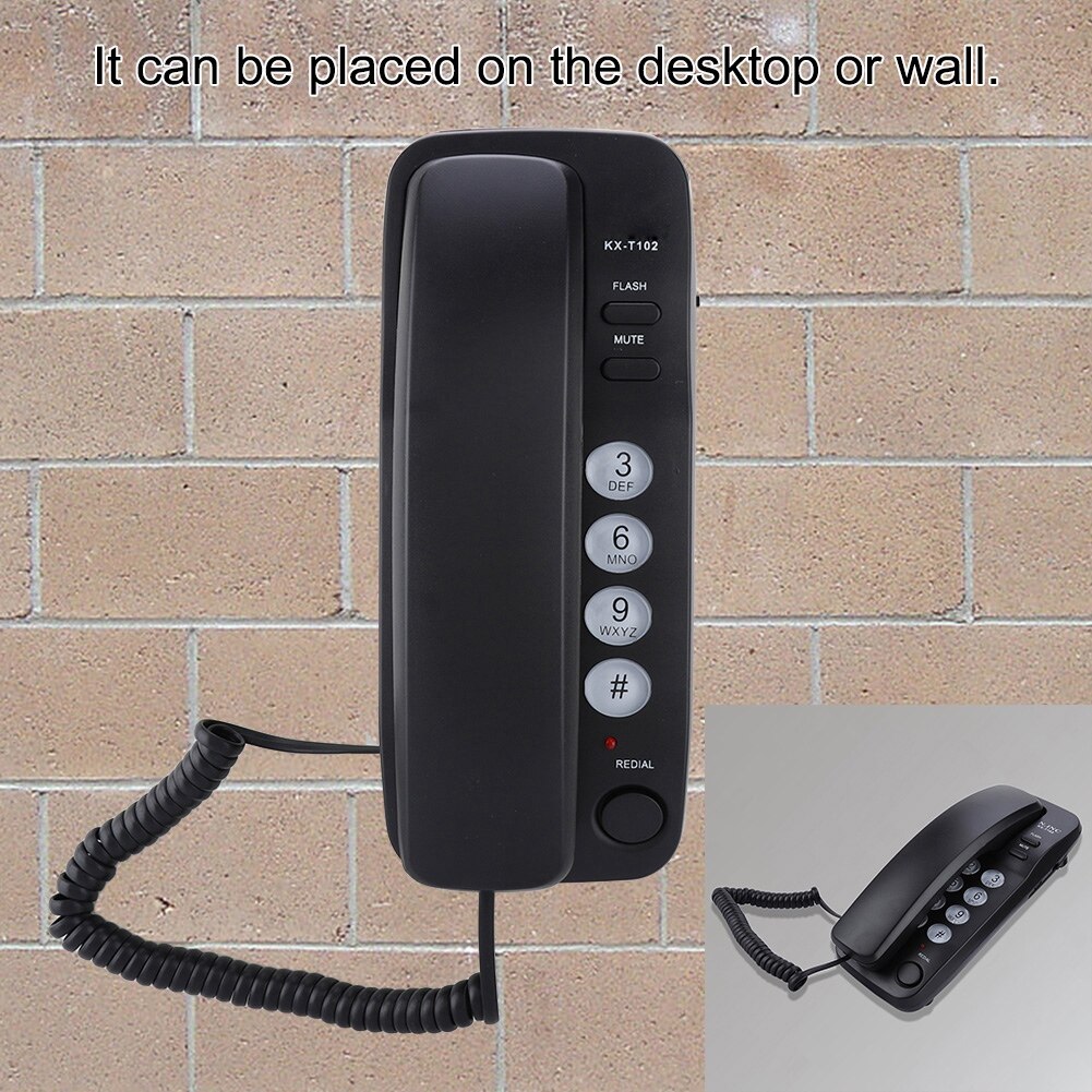 Telefoon draagbare Wall Mount Vaste Telefoon Extension Geen Caller ID Telefoon Thuis Voor Hotel Familie telefoon draagbare