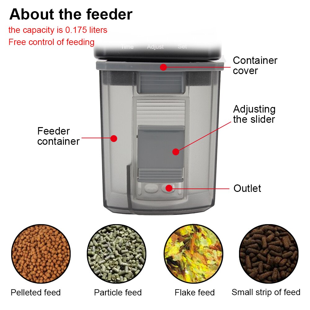 Fish Tank Feed Servies Volautomatische Smart Timing Fish Feeder Mini Feeder Aquarium Feeder