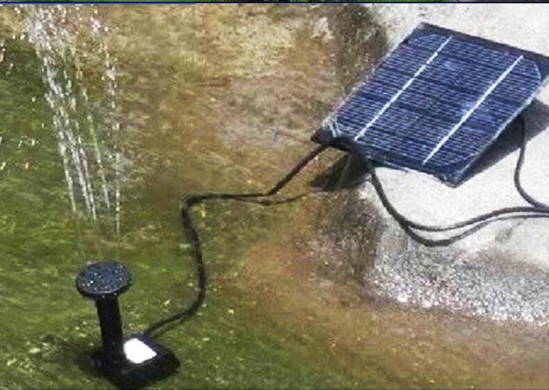 Solar Pump Power Panel Kit Garden Plant Watering Power Fountain Pool Diving Fountain Pond Garden Water Pump