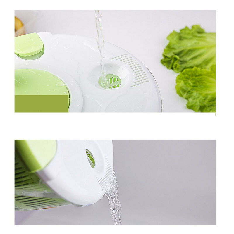 Manual Grips Salad Spinner Lettuce Greens Washer Dryer Drain Crisper Strainer For Washing Drying Leafy Vegetables Kitchen Tools