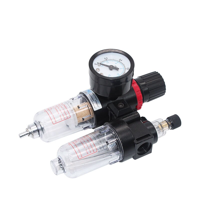 AFC2000 1/4 Luchtcompressor Olie Waterafscheider Filter Regulator Val Airbrush Reduceerventiel