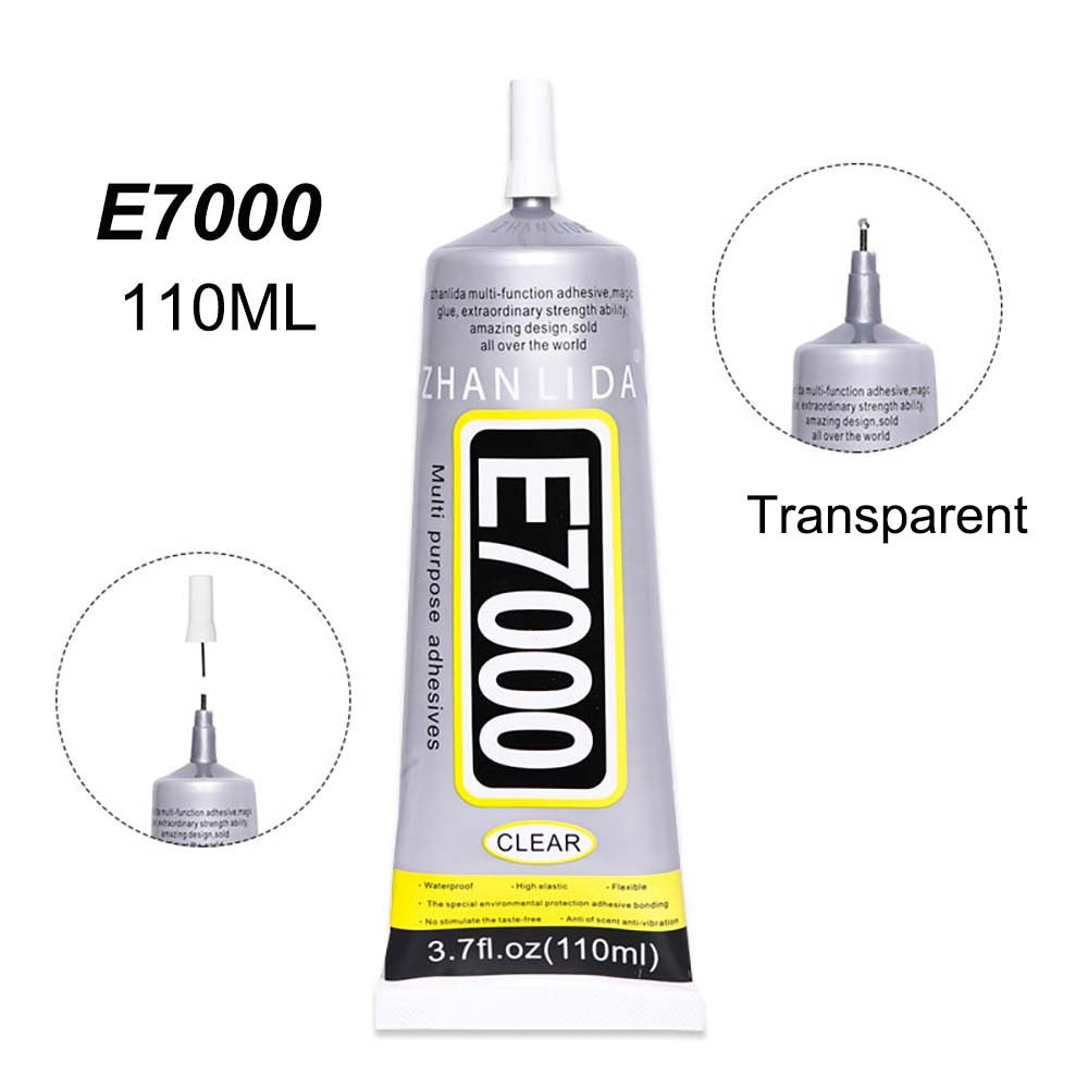 Waterproof E7000 110ml Super Glue Phone Glass Metal Adhesive Cloth Fabric Epoxy Wood Transparent Textile T6000 B6000 T9000 T8000