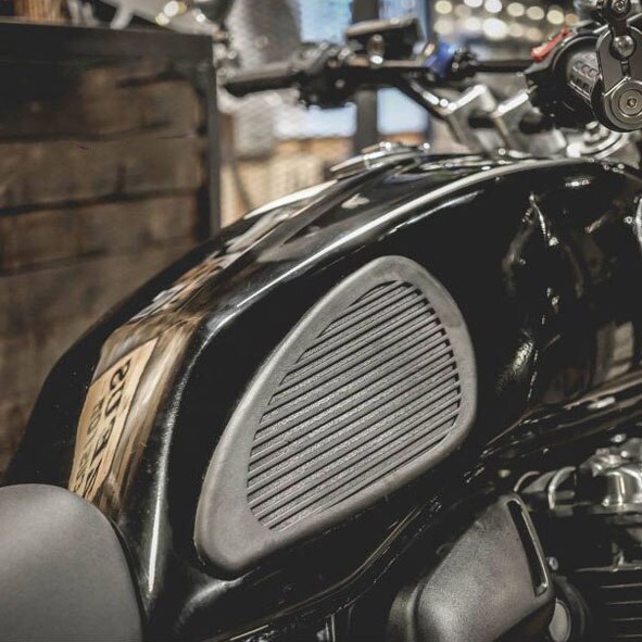 OLDBONES 1 para kawiarnia biegacz gumowy zbiornik paliwa nakolannik naklejka na zbiornik paliwa dla retro motocykl