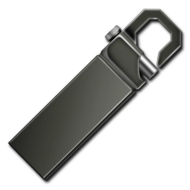 caldo metallo usb veloce unità 32gb 64gb argento/oro memoria bastone penna unità USB 2.0 U Disk 128GB 256GB 512GB: nero / 2TB