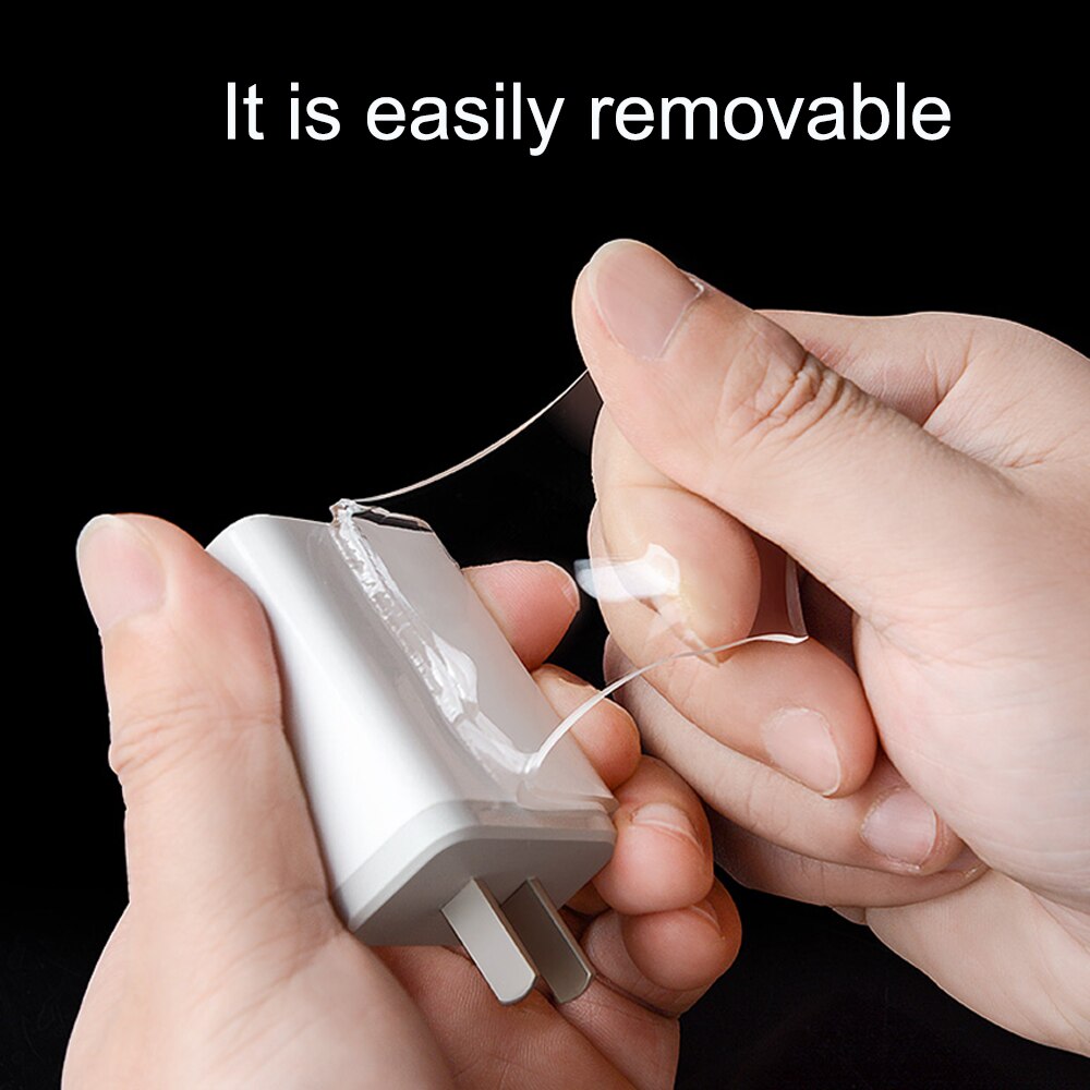 Cinta Nano transparente de doble cara para hogar, cinta adhesiva impermeable reutilizable, transparente, 1M/3M/5M, Gekkotape