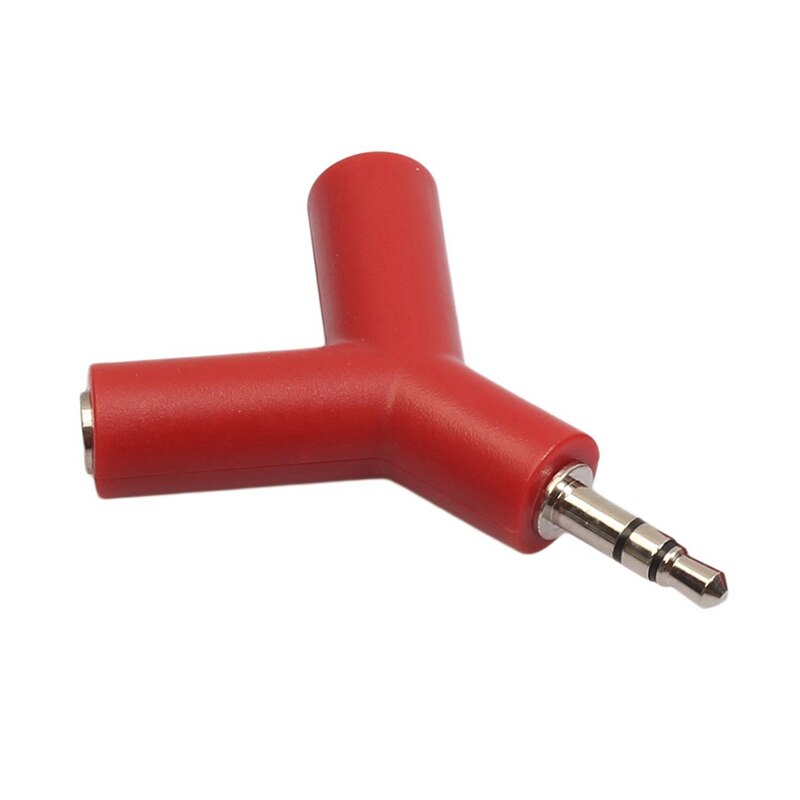 Earphone Splitter Y Type o(Red) with 2 in 1 Bluetooth 5.0 USB Transceiver Receive o Adapter