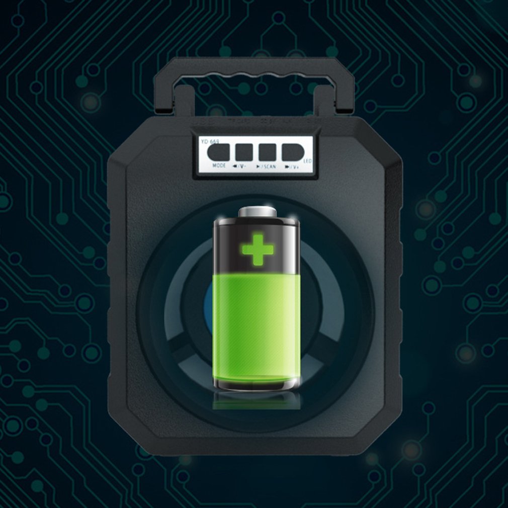 Portable Wireless Bluetooth Speaker Big Sound Stereo FM Radio LED Light Waterproof Portable Outdoor Speaker