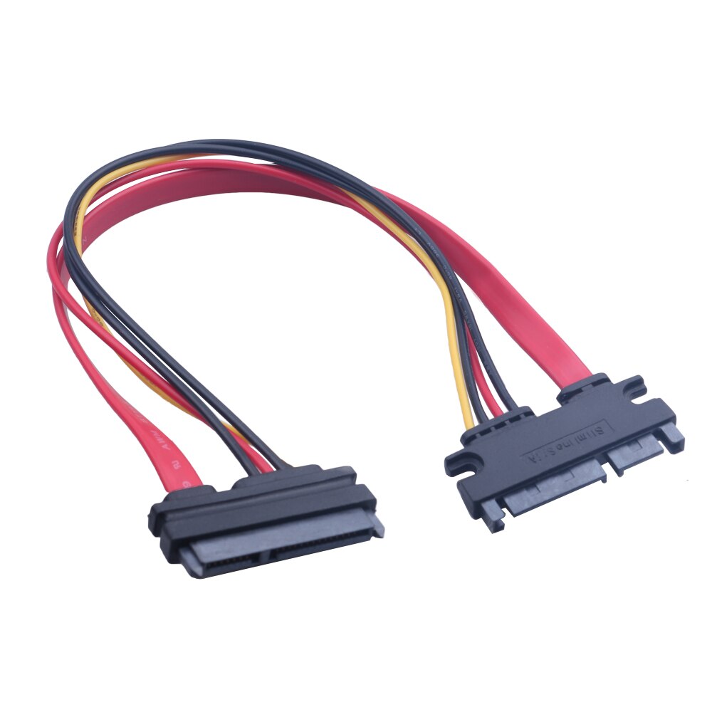 SATA 22 Pin Male To Female Sata Extension Cable SATA 3 III 22 Pin Male to Female 7+15 Pin SATA Data Power Combo Extension cables