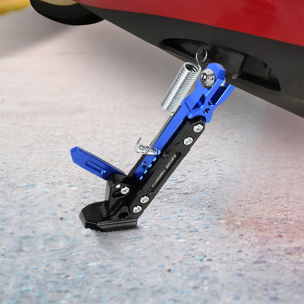 Cnc verstelbare zijsteun voor motorfietsen, zijframe, parkeerstandaard, elektrische motorfiets, accessoires voor elektrische voertuigen, universeel