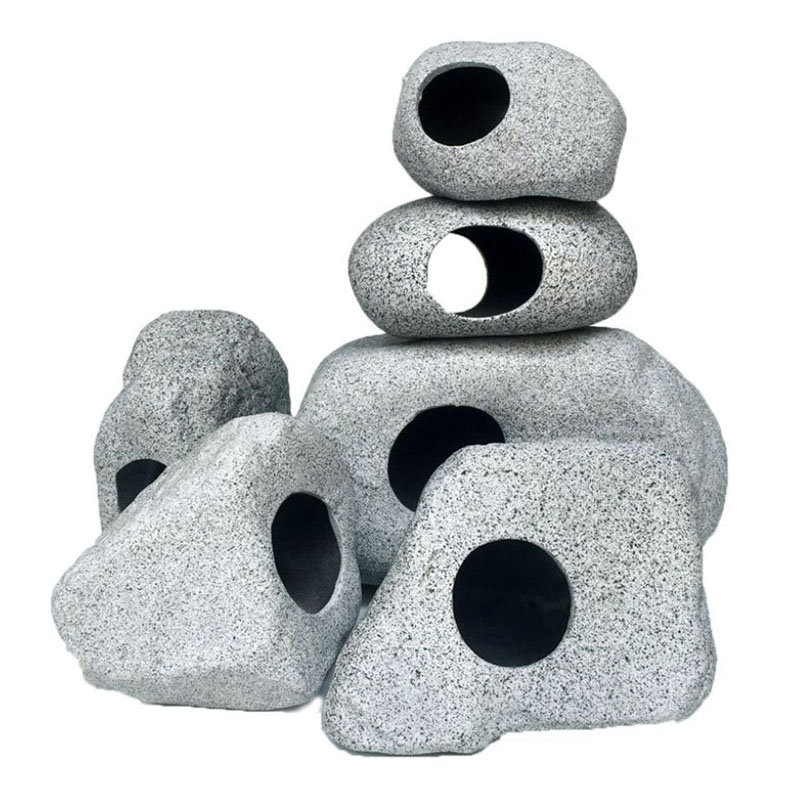 Keramische Aquarium Decor Cichlid Stone Rock Cave Stone Decoratie Aquarium Fokken Behuizing Onderdak Ornament Voor Vis Garnalen