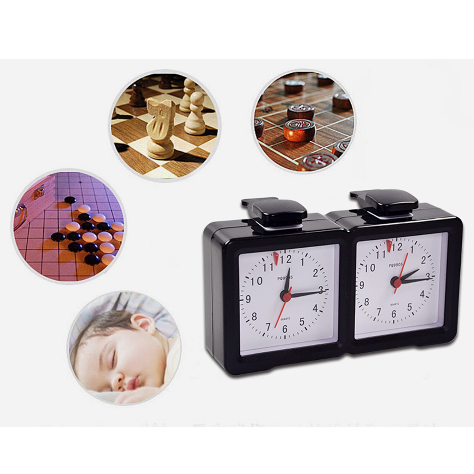 Schaken Klok Game Timer Concurrentie Klok Twee Led Schermen Digitale Schaken Timer Voor Tournament Board Game Analoge
