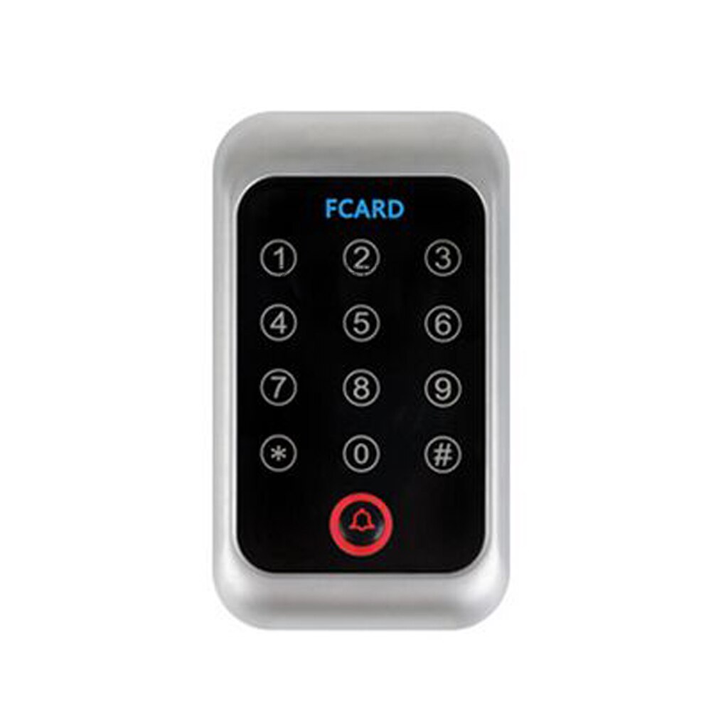 FC-393E 125KHZ Metal shell touch keyboard Rfid Access Control Keypad With 1000 Users+ 10 Key Fobs +1 remote controller