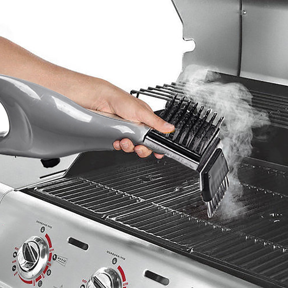 Grill damprenser børste grill rustfrit stål rengøring churrasco udendørs rustfrit stål rengøringsbørste