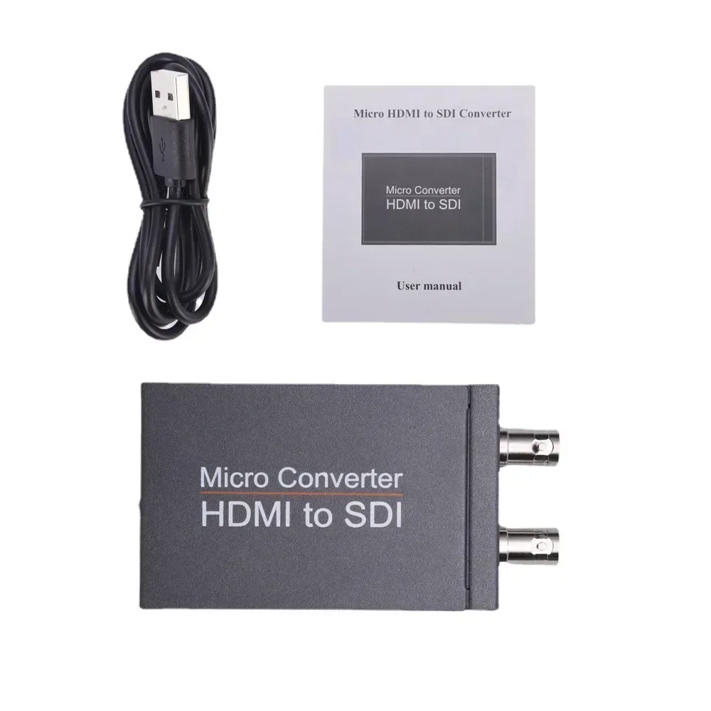 Adaptateur d'affichage de convertisseur vidéo HD 3G SDI vers HDMI/HDMI vers SDI avec détection automatique du Format Audio en boucle pour moniteur de caméra vers TV