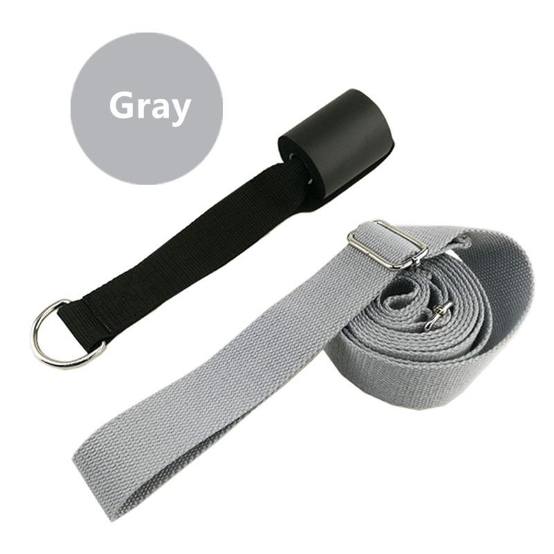 A0ND Door Flexibility &amp; Stretching Leg Strap Ballet Dance Gymnastics Leg Stretcher: Gray