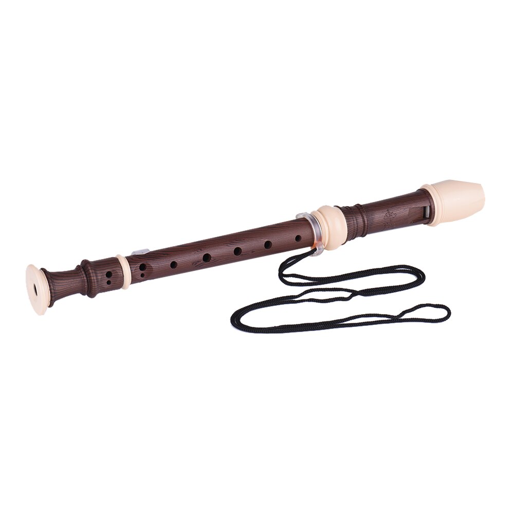 QM8A-5G Detachable Soprano Recorder German Style 8 Hole Key of C Wind Musical Instrument