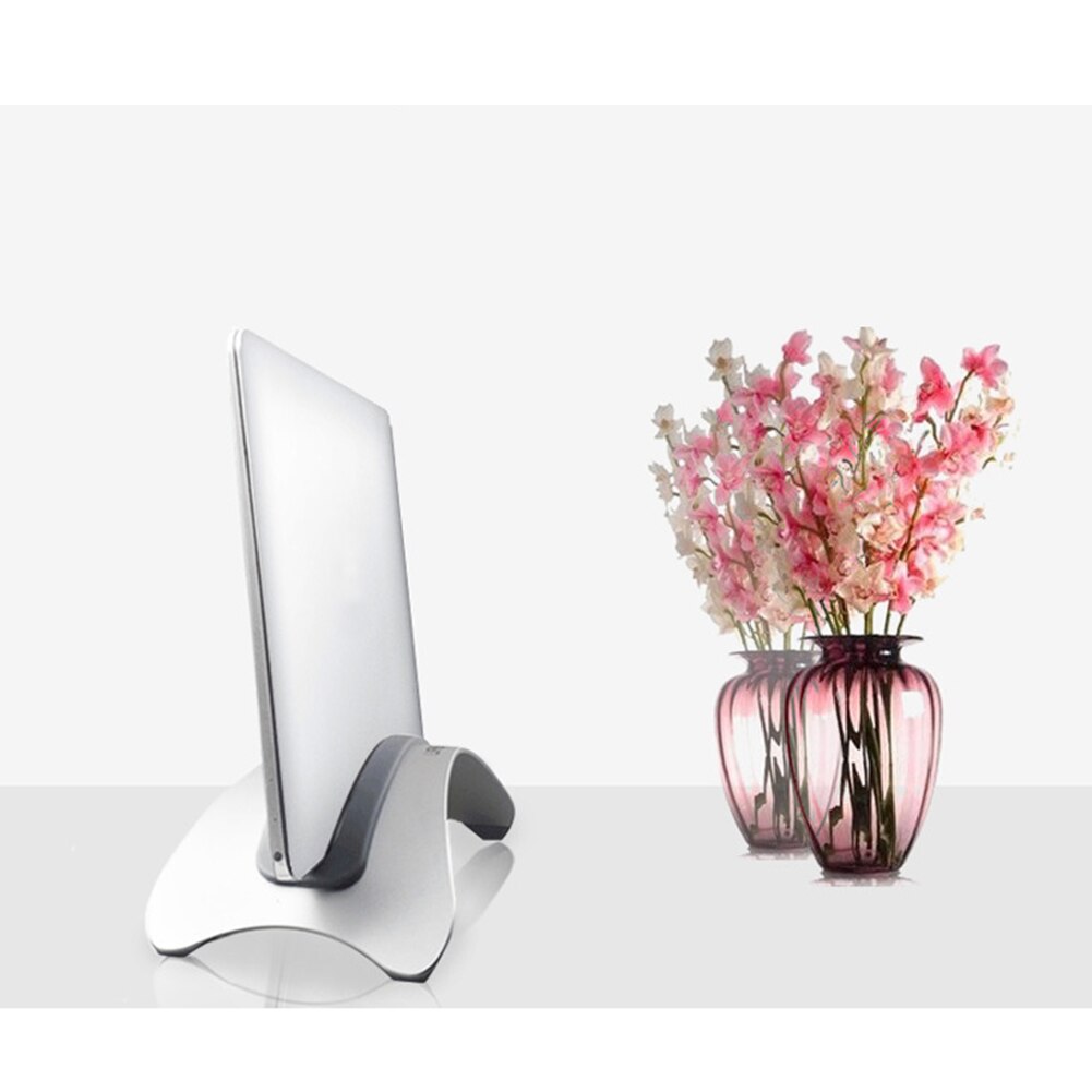 Mount Vertical Stable Space Saving Aluminum Alloy Laptop Stand Erected Holder Accessories Anti Slip Desktop For Macbook Pro Air