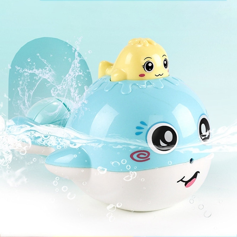 1 stks Dier Cartoon Baby Jongens Drijvende Spuiten Water Speelgoed Grappig Whale Bebe Bad Douche Producten Voor Kinderen Badkamer Speelgoed # YC