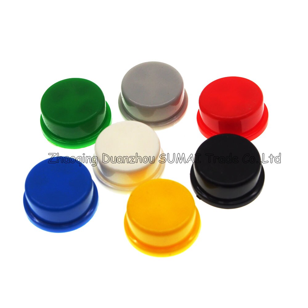 5 modellen kiezen of Mix Tactile Drukknop Cap, tact Switch knop Cap voor 12*12*7.3mm schakelaar, multi/Mix Kleur