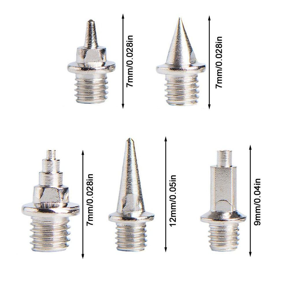 16 st. spikar för friidrottsskor, slitstarka stålspikar för sprint, terränglöpning