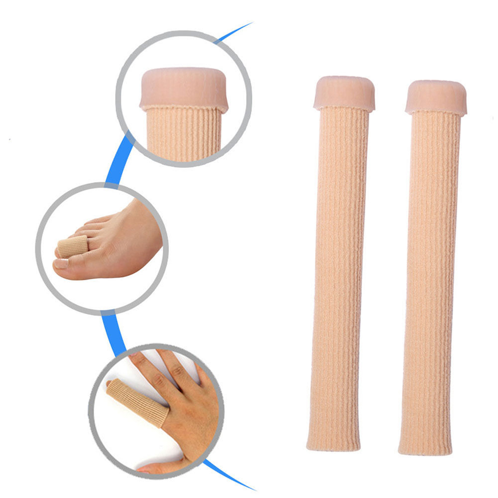 Accesorios para el cuidado de los pies, separadores de dedos de tubo de Gel de tela ,