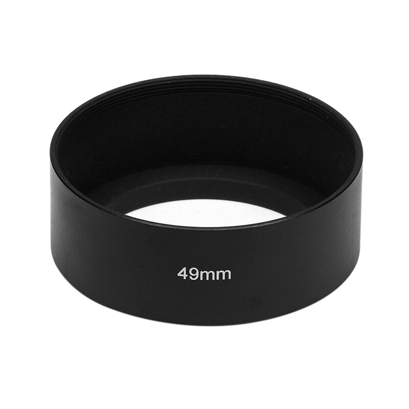 1 pièces 49MM/55MM/58MM/62MM/67MM/72MM/77MM métal longue lentille de mise au point capuchon à visser pour appareil photo