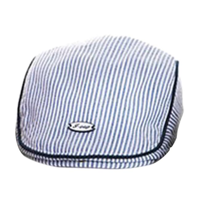 Baby Hat Handsome Baby Boy Cap Cute Baby Infant Boy Girl Stripe Beret Cap Peaked Baseball Hat Baby Accessories: Khaki