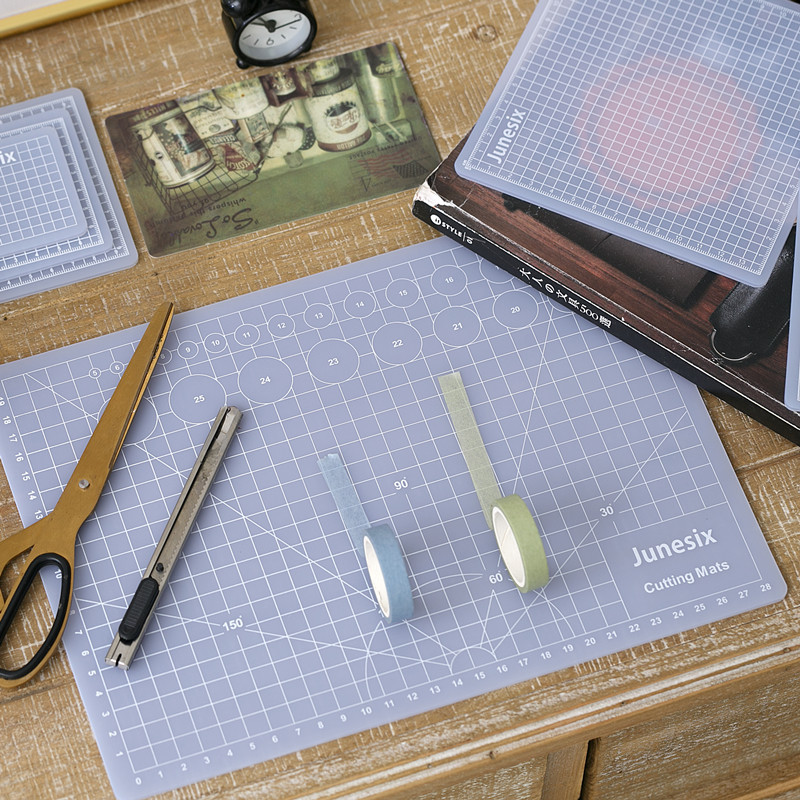 Selbstheilende Schneidematten, durchscheinendes Papier, Patchwork-Schnittbrett, DIY, mehrere Größen, Schnitzplatte, handgefertigte Werkzeuge, Schneidplatte, Büro